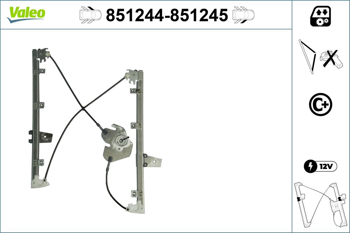 Window Regulator - 851244 VALEO